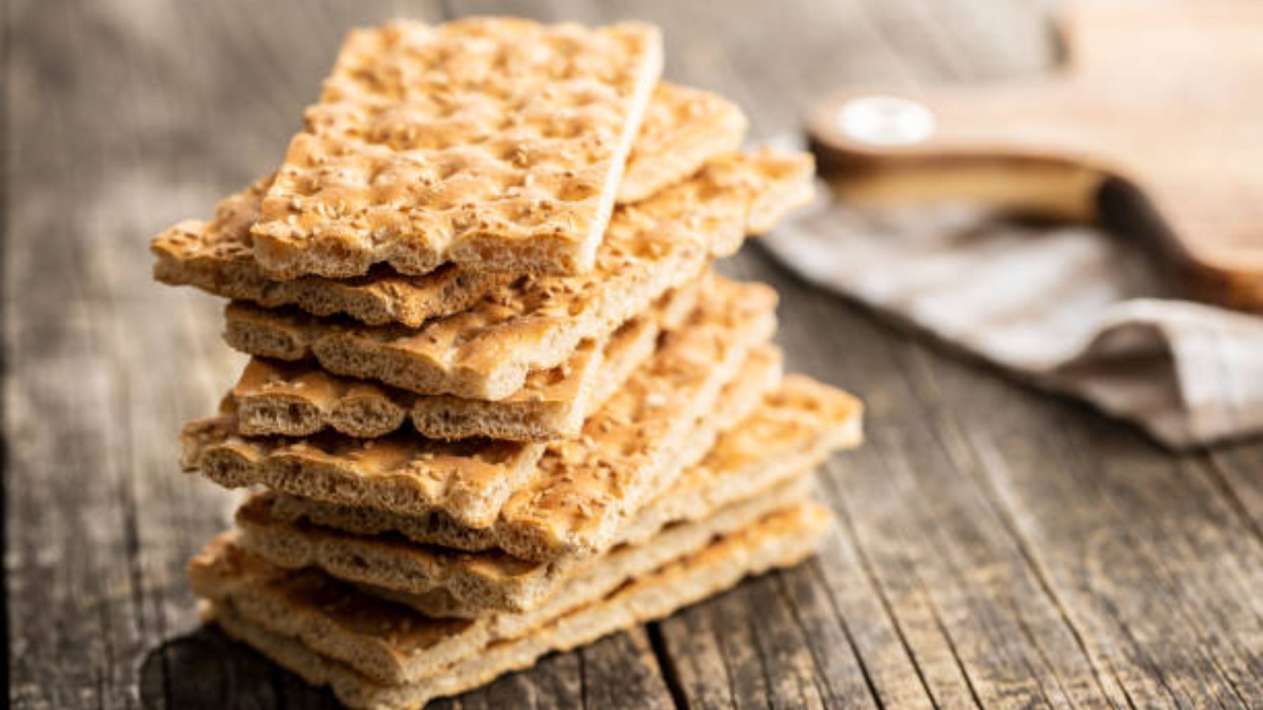 Tostadas con sésamo y fibra.