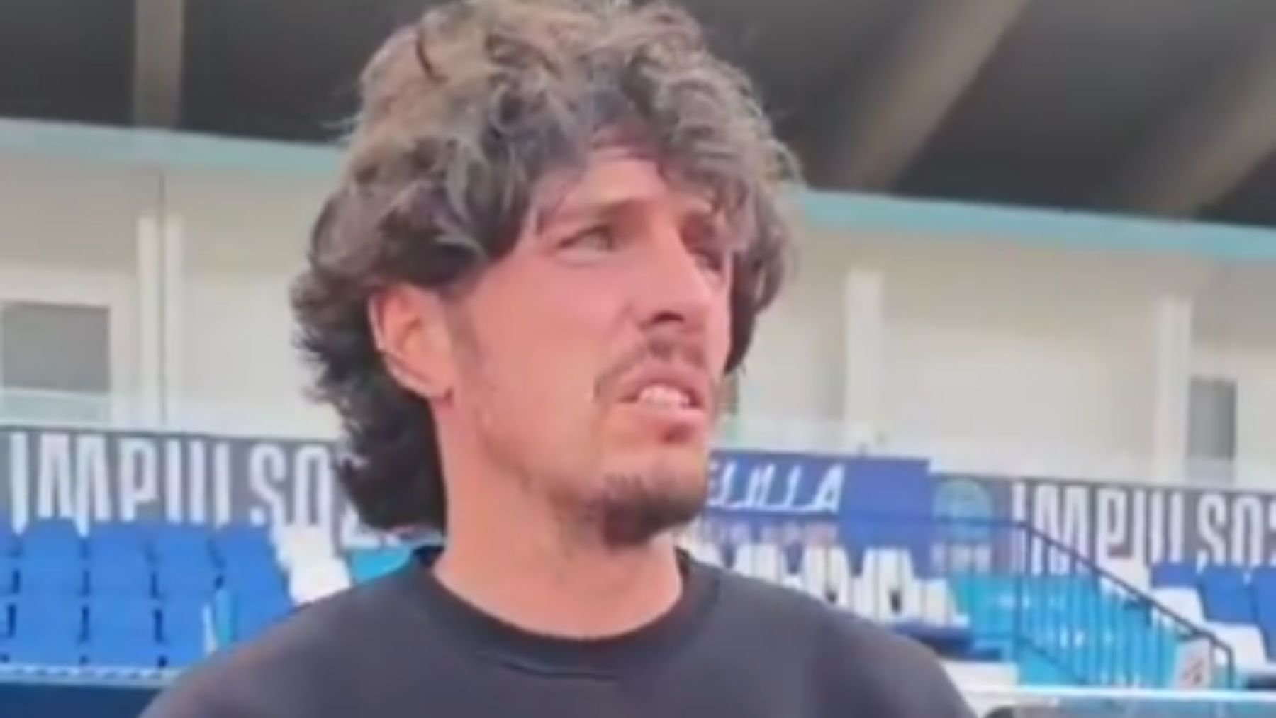 Javi Poves tras el partido.