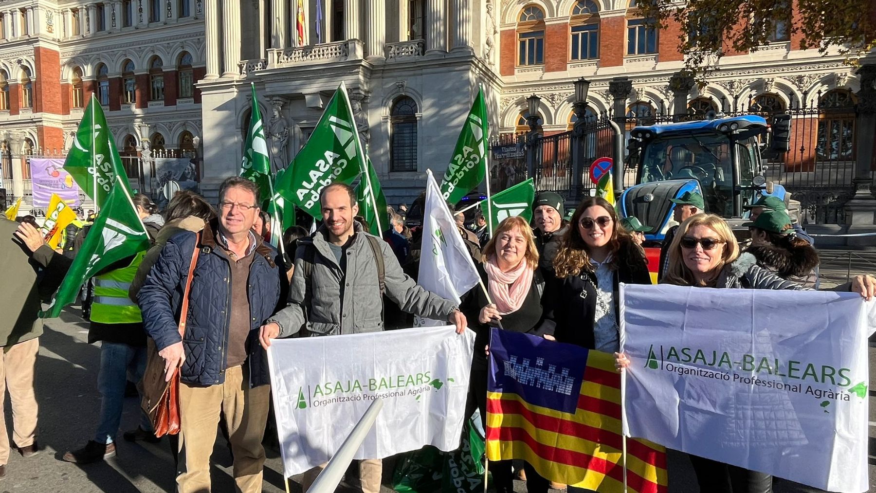 Representantes de Asaja Baleares en Madrid.