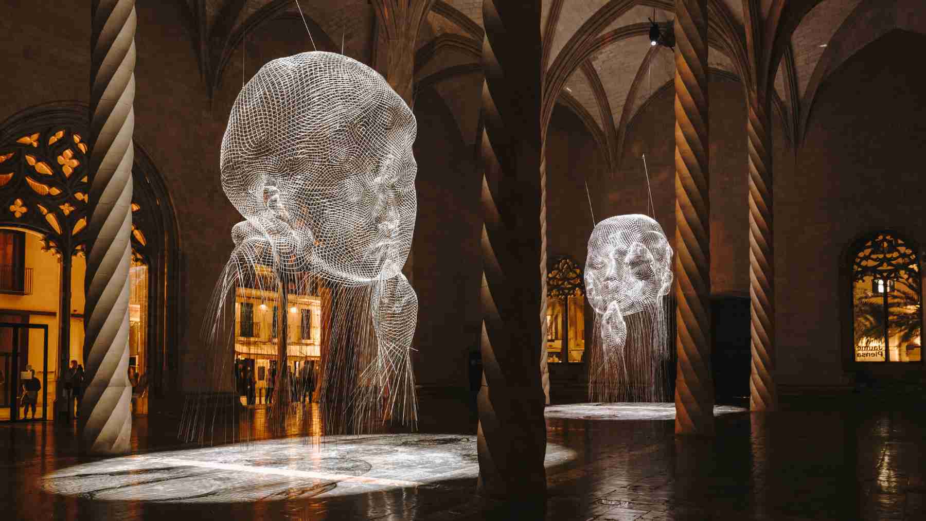 Exposición ‘Mirall’ de Jaume Plensa en La Llotja de Palma.