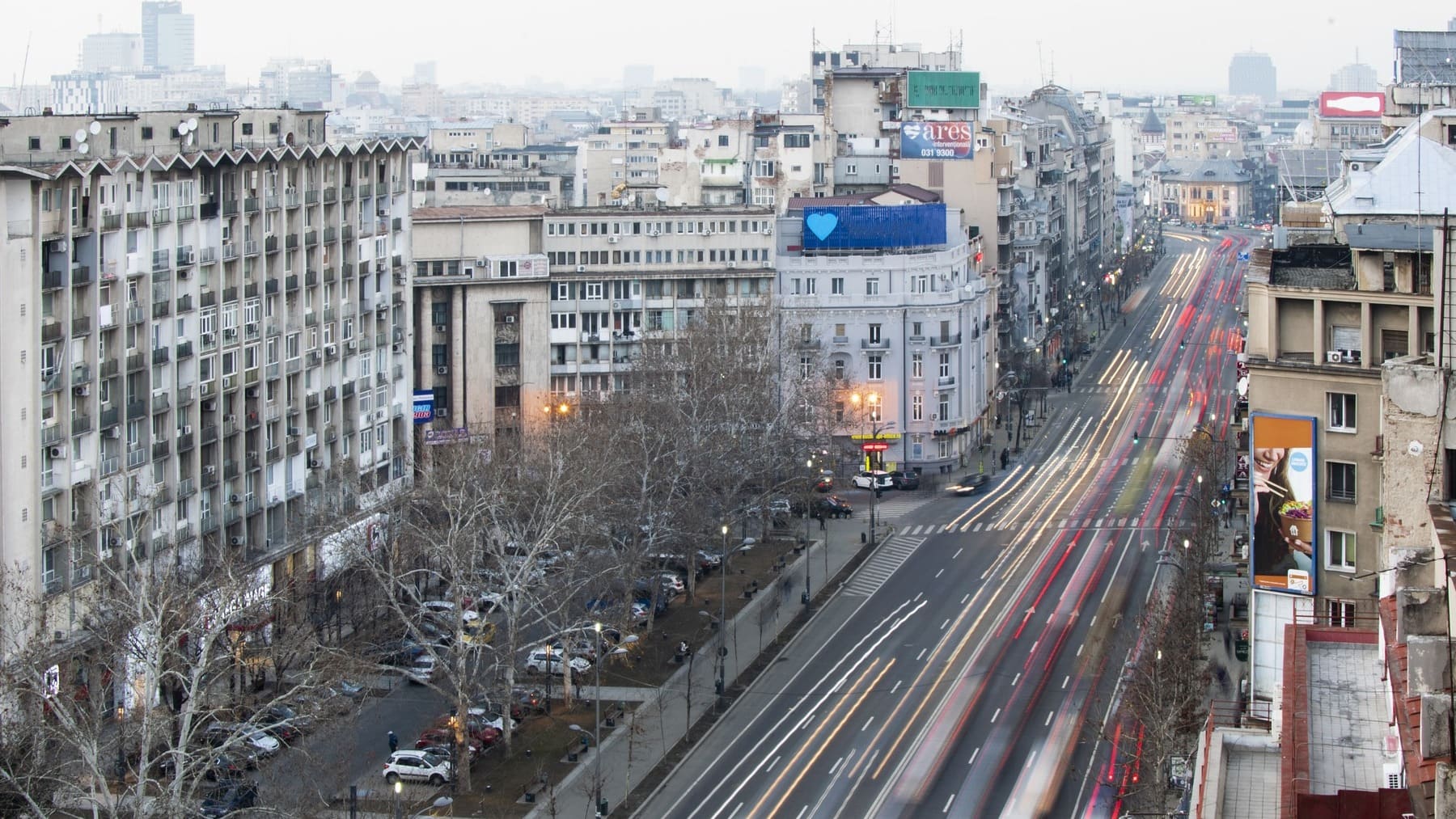 Vistas de Bucarest, Rumanía.