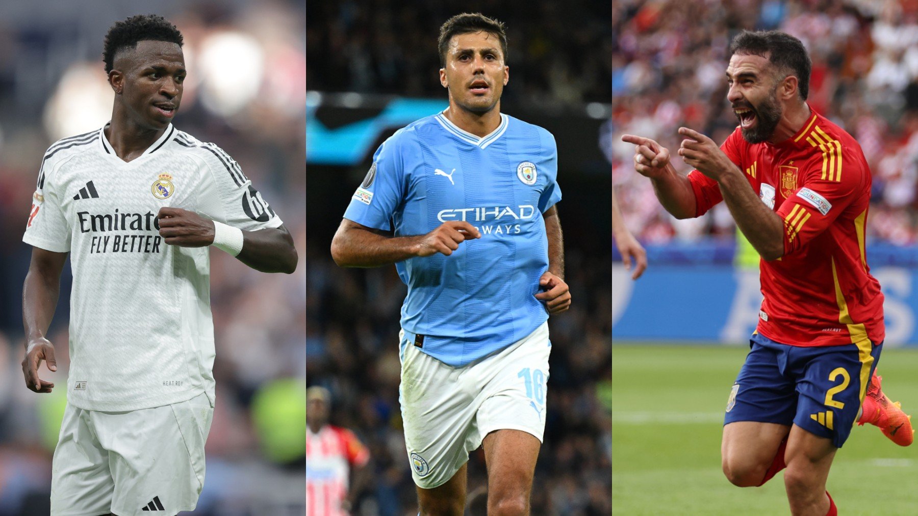 Vinicius, Rodri y Carvajal, entre los nominados al The Best 2024. (Getty)