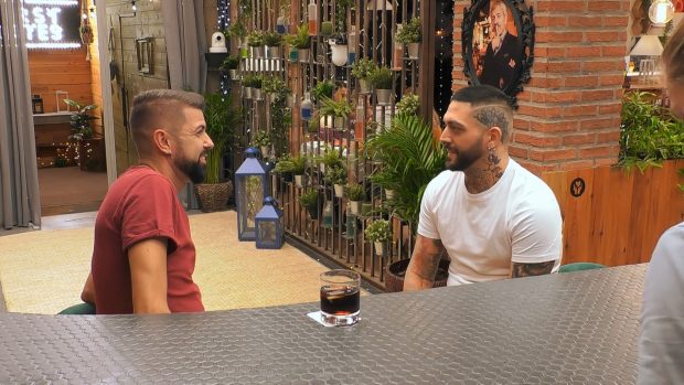 Ismael y David en First Dates. (Mediaset)