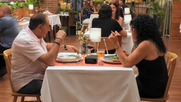 José Luis y Tere durante su cita en 'First Dates'. (Mediaset)