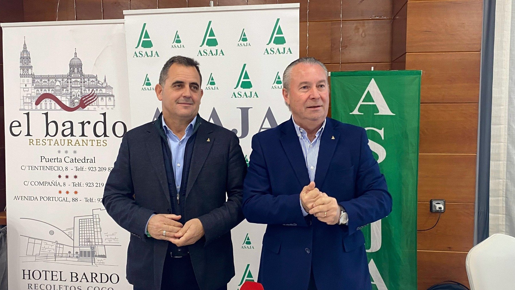 Los presidentes provincial y regional de ASAJA en Castilla y León. (EP)