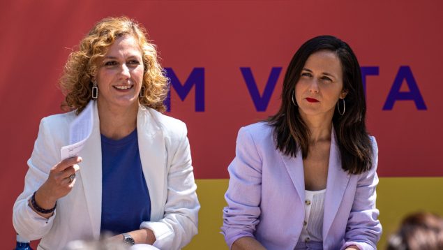 Susana Hornillo (Podemos Sevilla) e Ione Belarra.