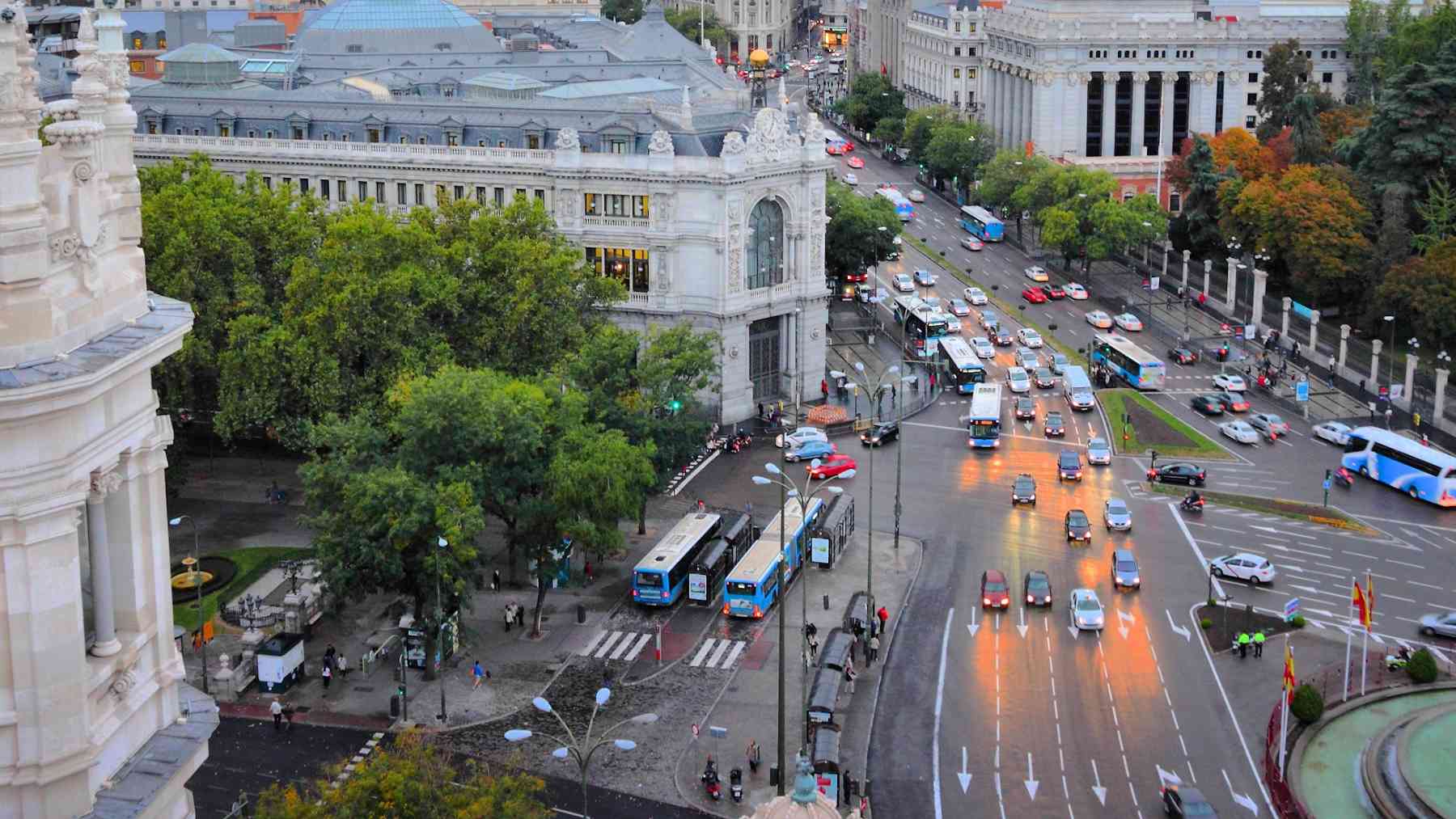 Tráfico en Madrid.