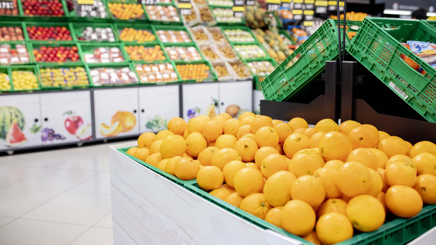 Naranjas en Mercadona.