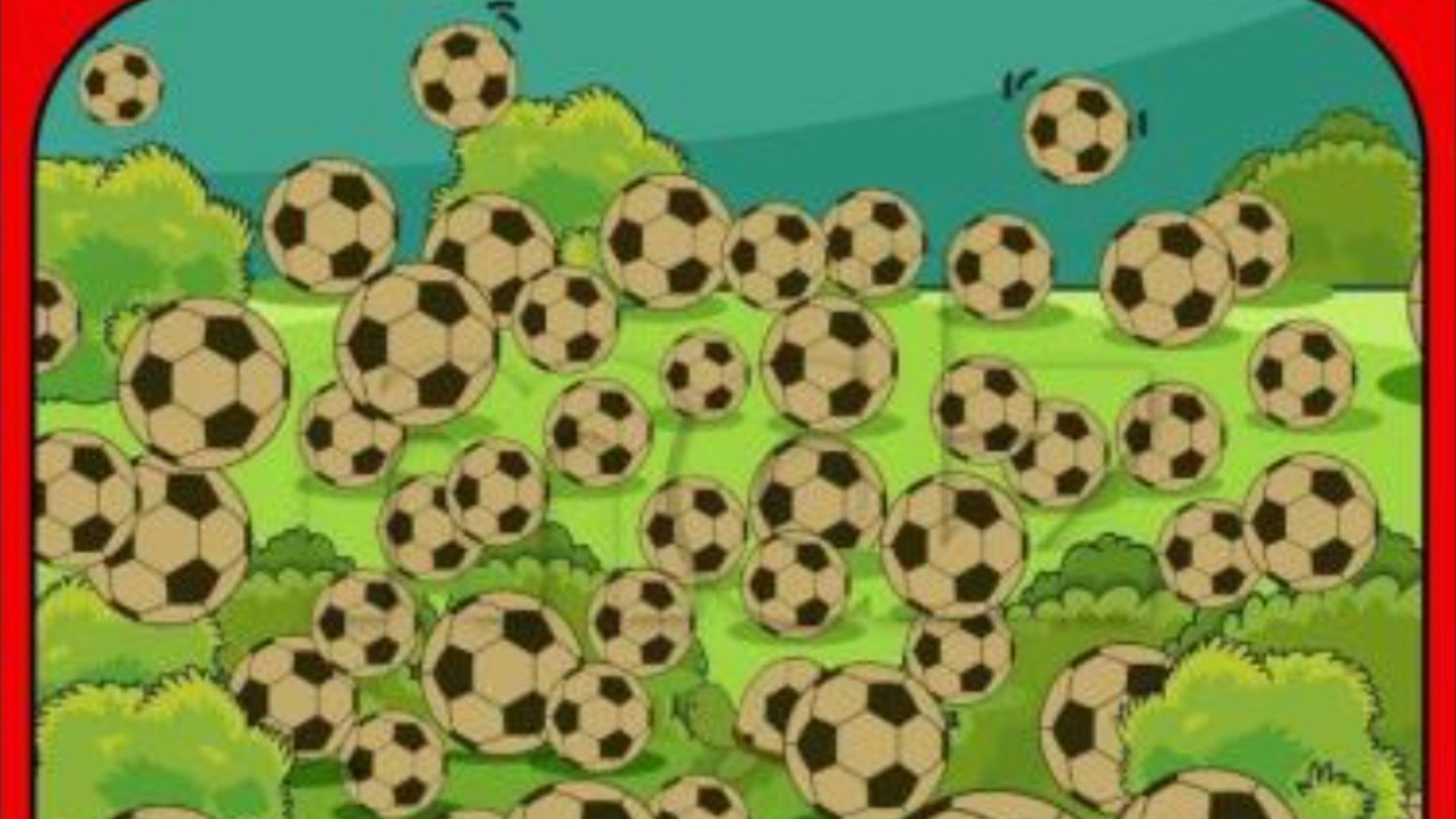 El acertijo de la tortuga y los balones de fútbol.