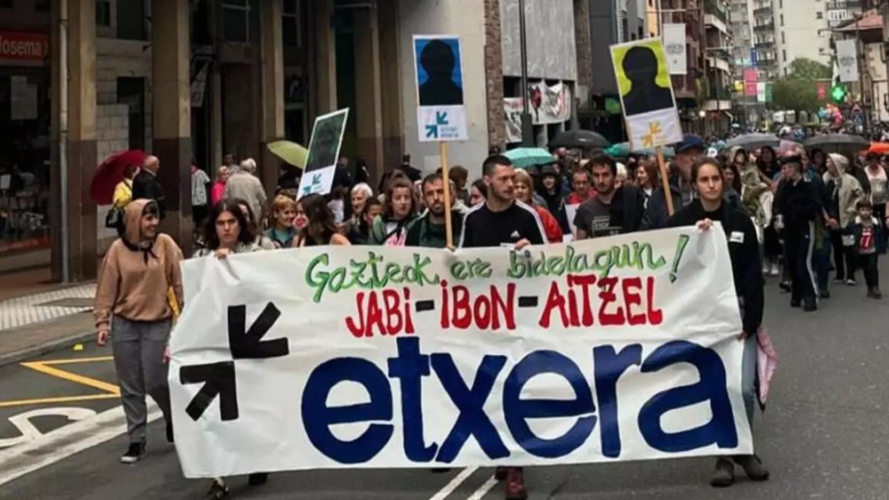 Una manifestación de apoyo a presos de ETA. (Foto: Covite)