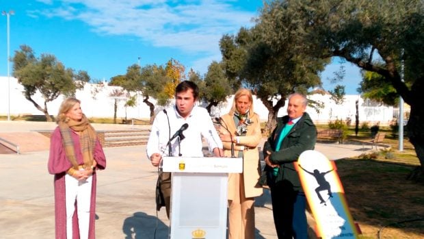 Inauguración del parque Ignacio Echeverría en Bormujos.