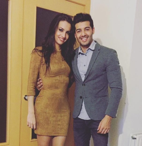 Jorge González y su ex pareja, Arabia Fernández Heredia. (Instagram)