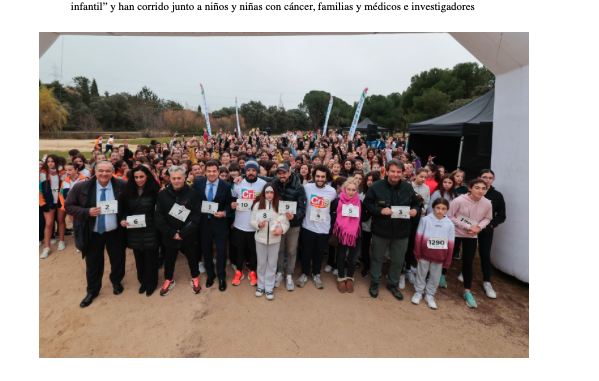 Carrera solidaria de Cris contra el cáncer.