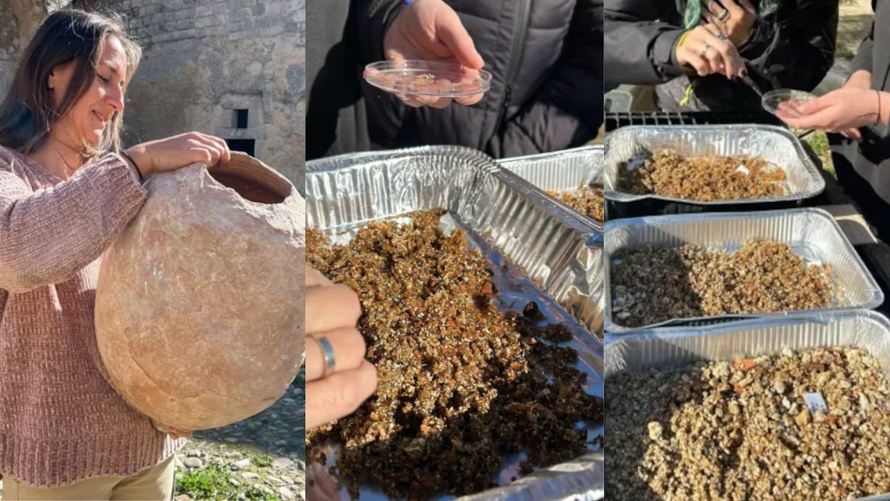 El contenido de la ánfora consiste en pescado fermentado acompañado de hierbas aromáticas. Foto: Gentileza – La Sicilia.