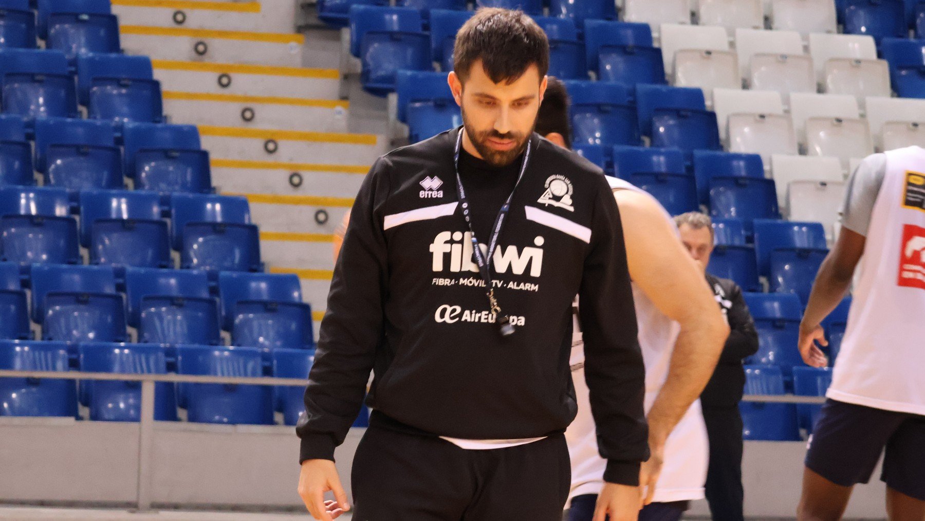 Pablo Cano, en el entrenamiento.