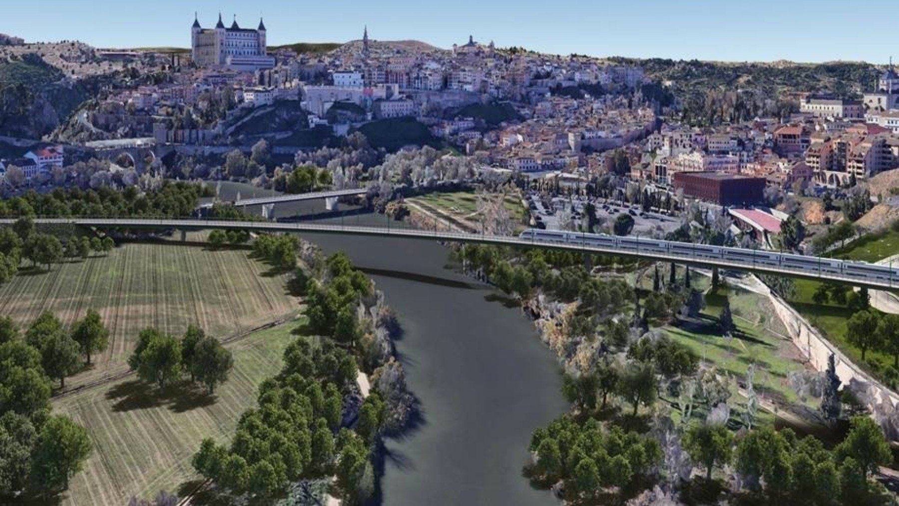 Una imagen aérea de Toledo. (EP)