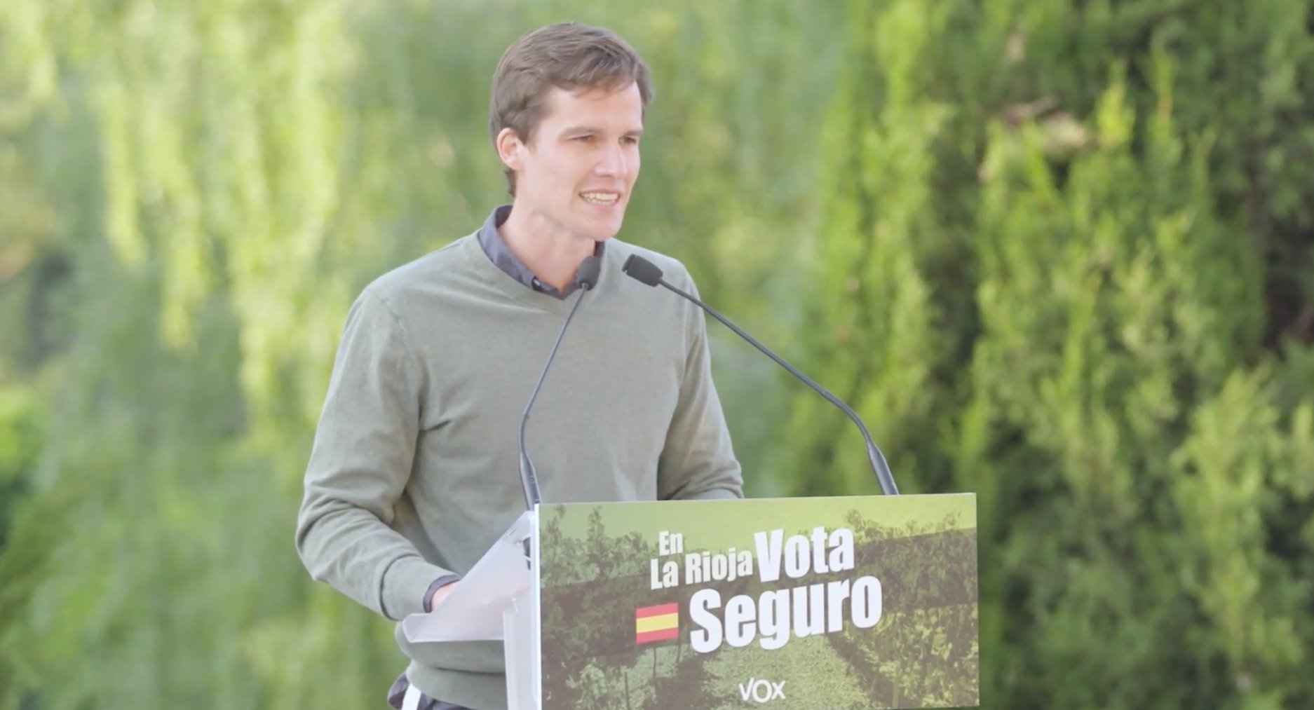 Ángel Landa, líder de Vox en La Rioja.