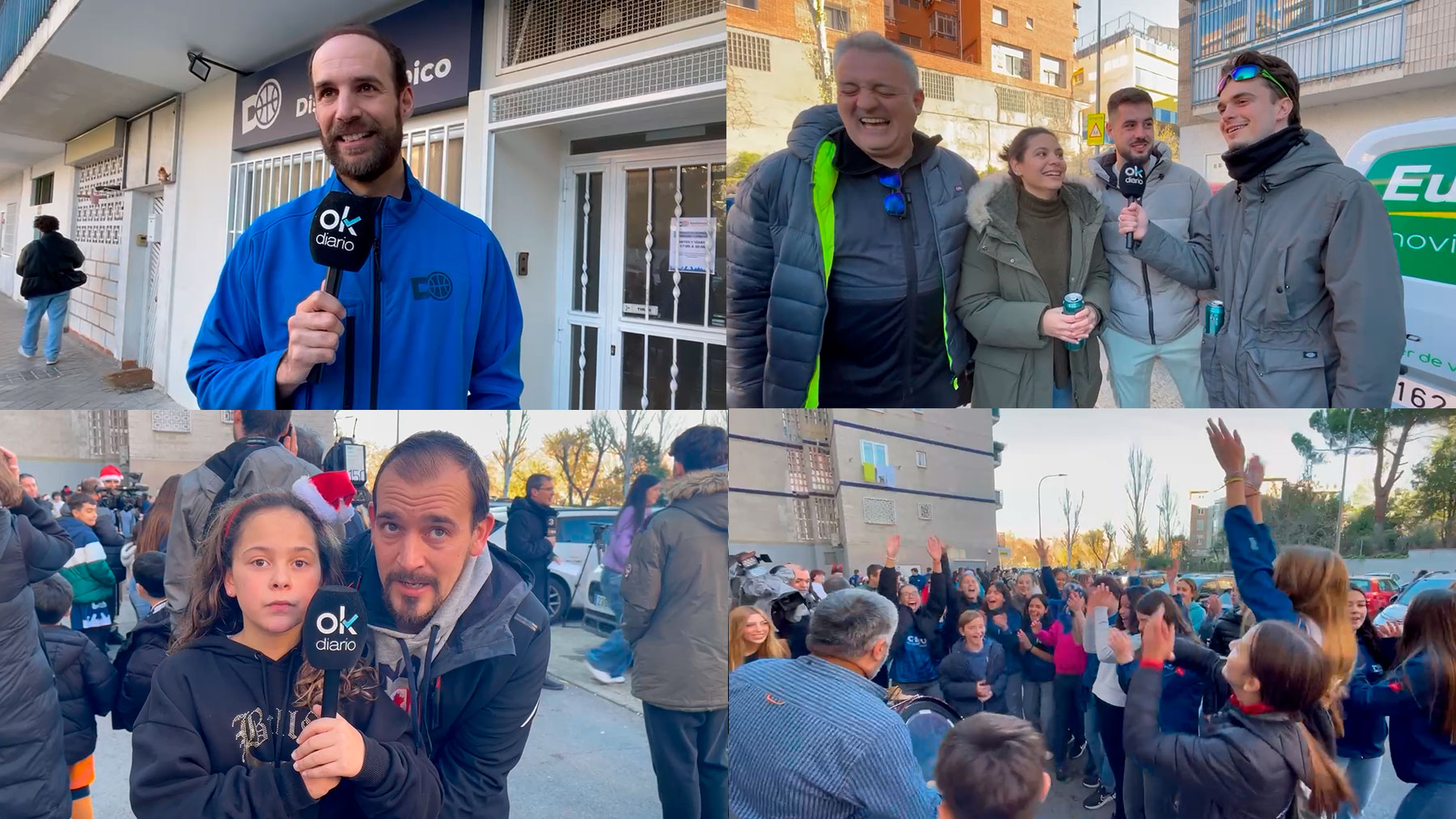 OKDIARIO, en el madrileño barrio de San Blas, premiado en la Lotería de Navidad.