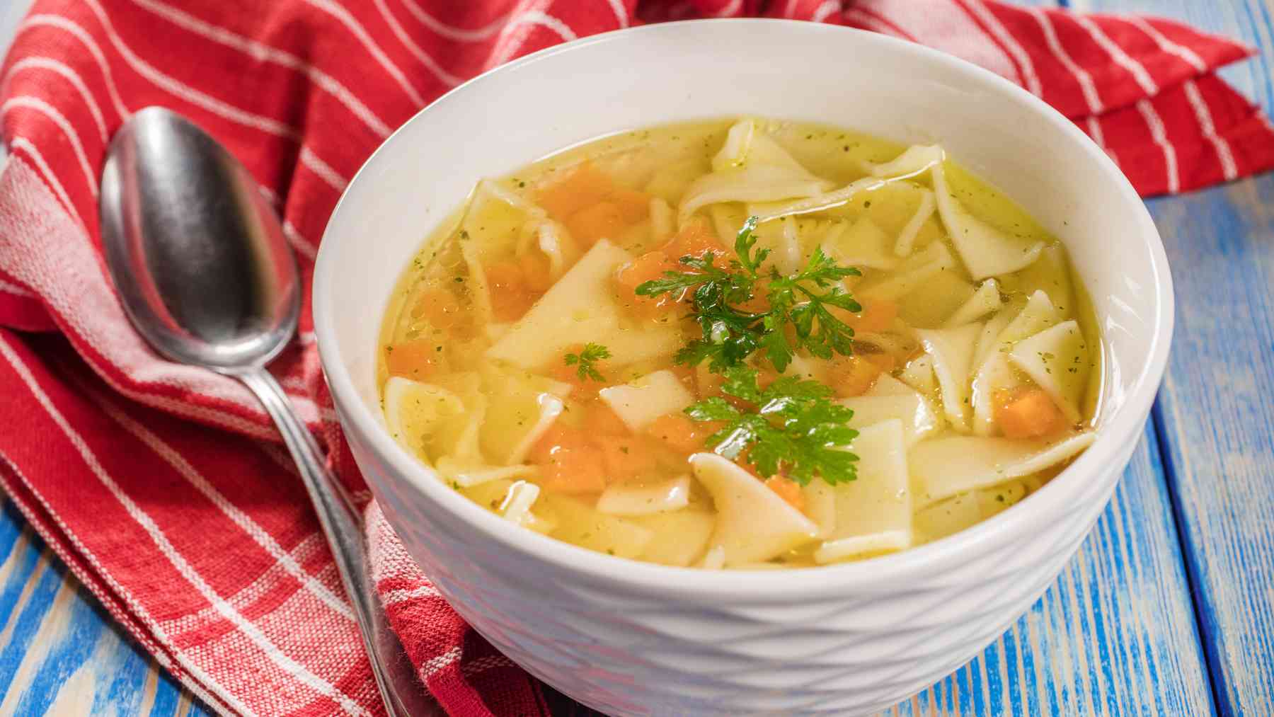 Caldo casero.