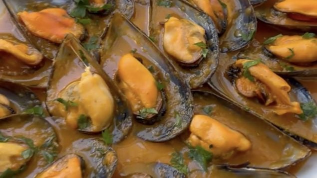 receta, mejillones