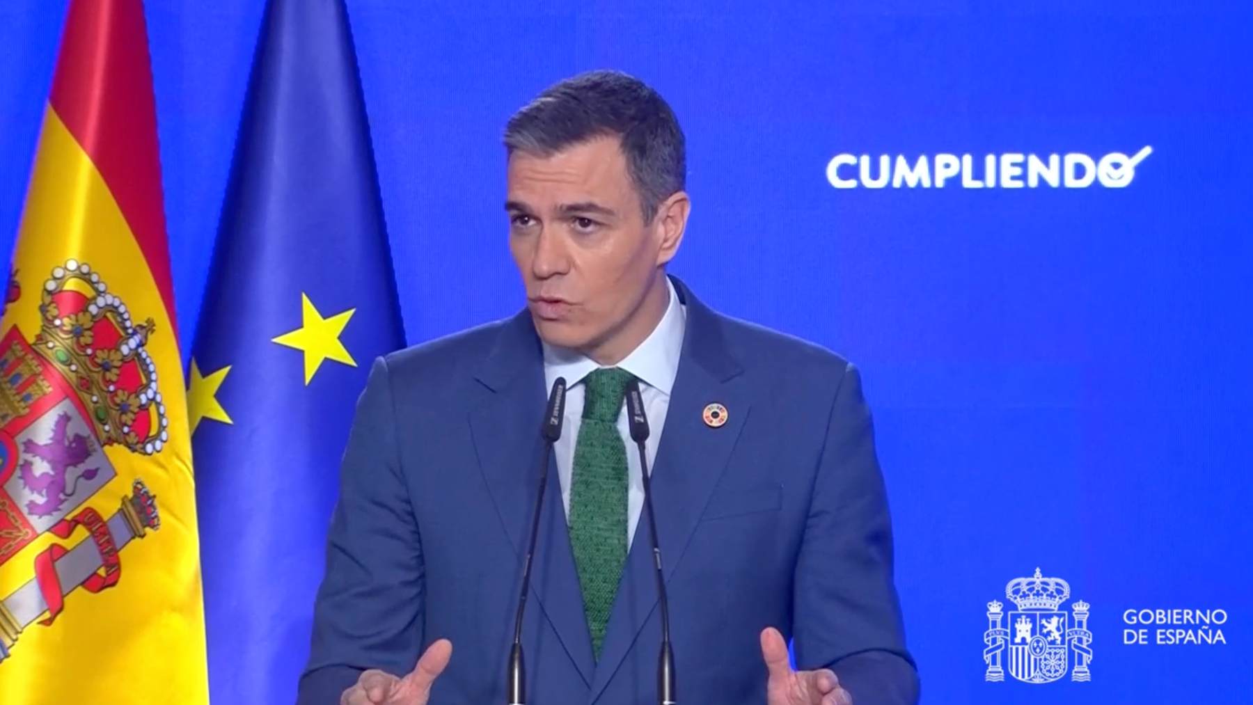 Pedro Sánchez, presidente del Gobierno.