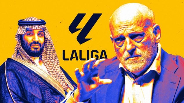 Javier Tebas, Arabia Saudí, Liga