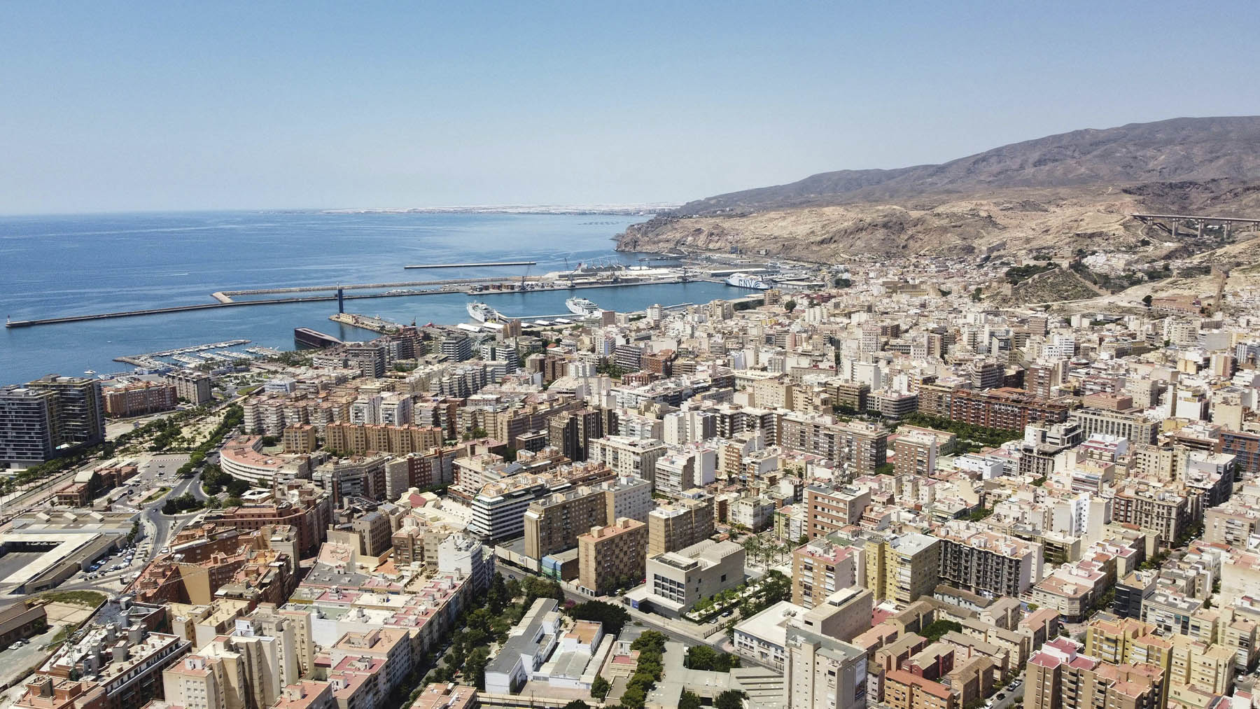 Vista panorámica de Almería. Foto: Pexels.