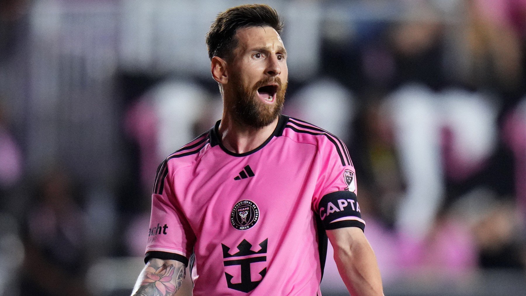 Messi, durante un partido con el Inter de Miami. (Getty)