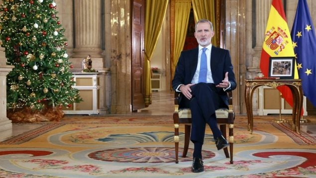 El Rey elige el Palacio Real para su discurso de Navidad: «Un palacio de todos los españoles»