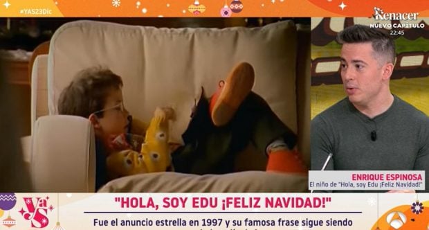 Enrique es el niño que se dio a conocer gracias al anuncio de "Hola, soy Edu, feliz Navidad" (Atresmedia).