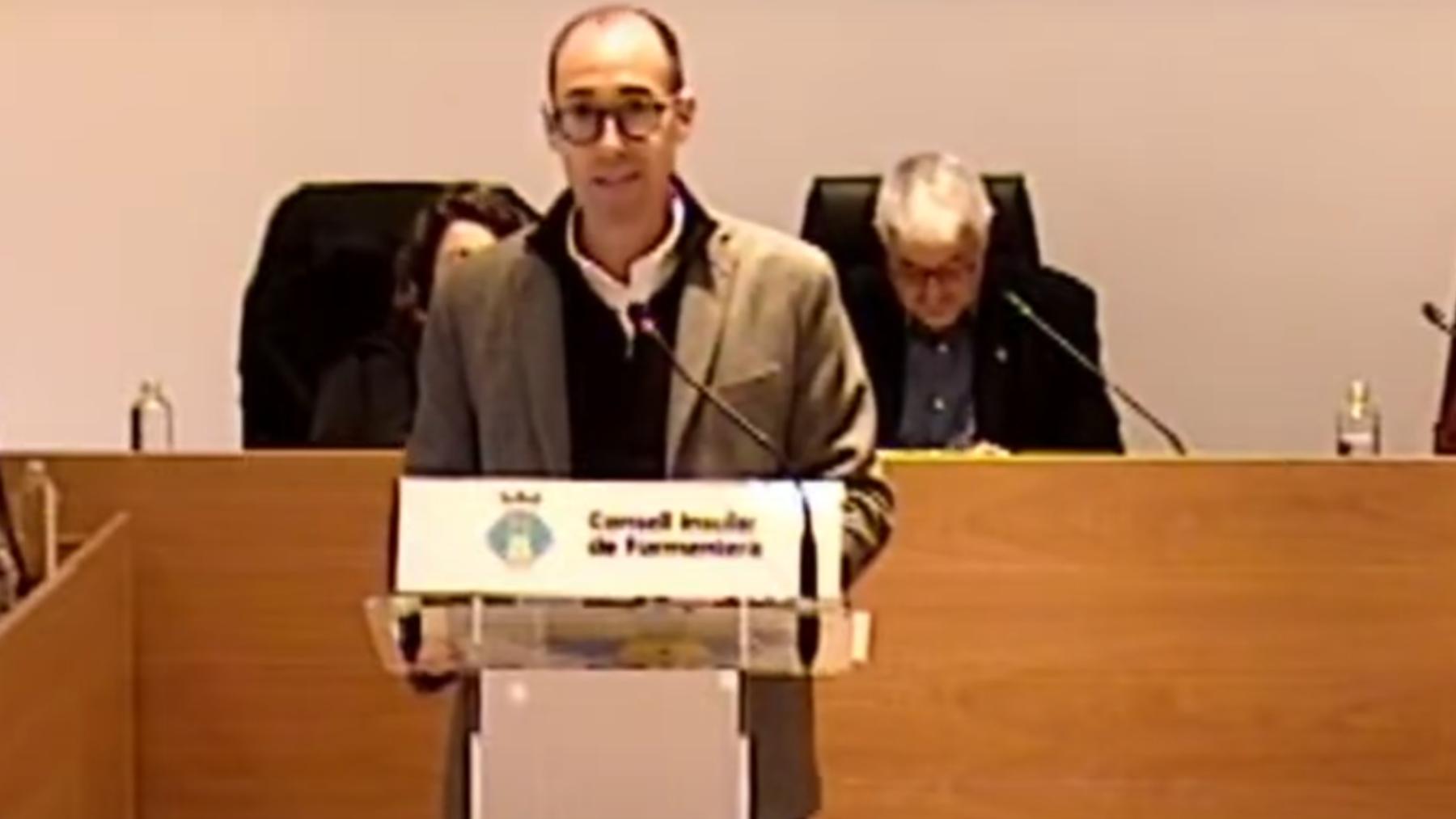 El nuevo presidente del Consell de Formentera, Óscar Portas.