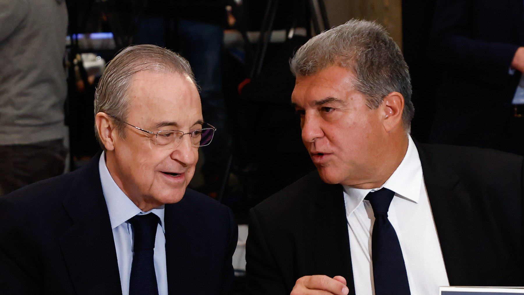 Florentino Pérez y Joan Laporta. (EP)