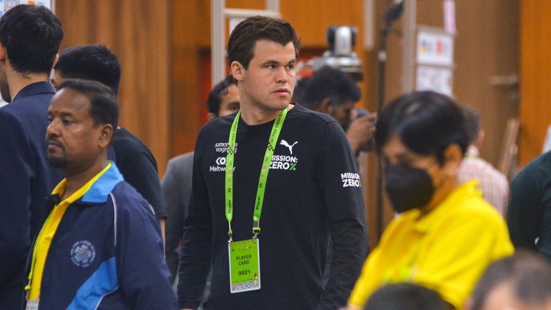 Magnus Carlsen, en el Mundial de Ajedrez. (EFE)