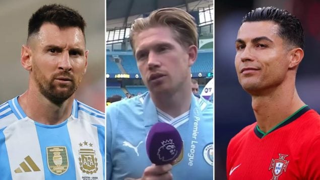 Messi Cristiano De Bruyne