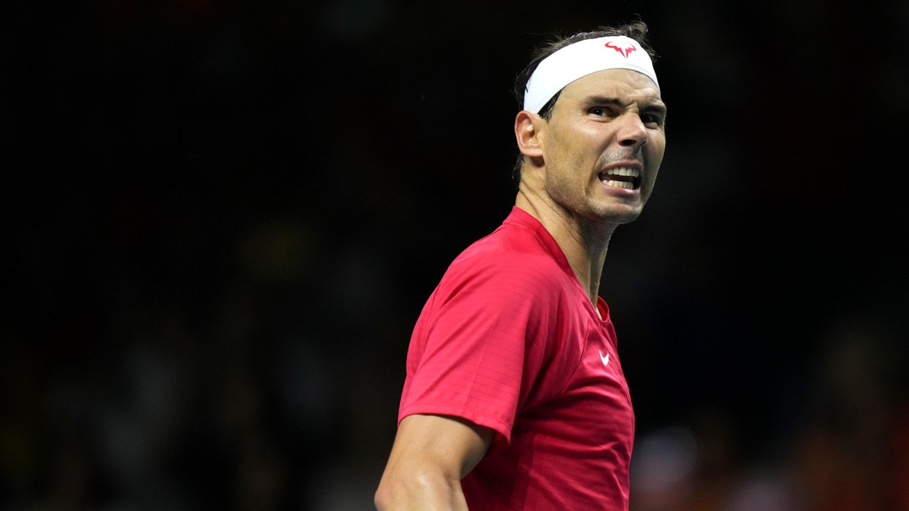 Rafa Nadal, durante un partido con España en la Copa Davis. (Getty)