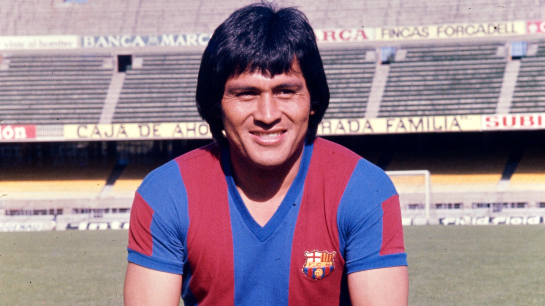 Hugo Sotil en su época de jugador del Barcelona. (FC Barcelona)