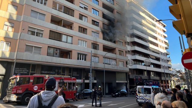 Incendio calle Cataluña Palma