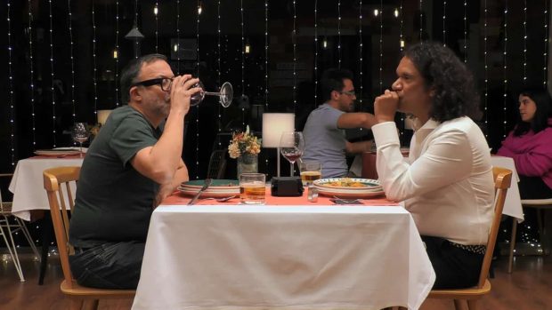 Santana y José Ángel, participantes de 'First Dates'. (Mediaset)