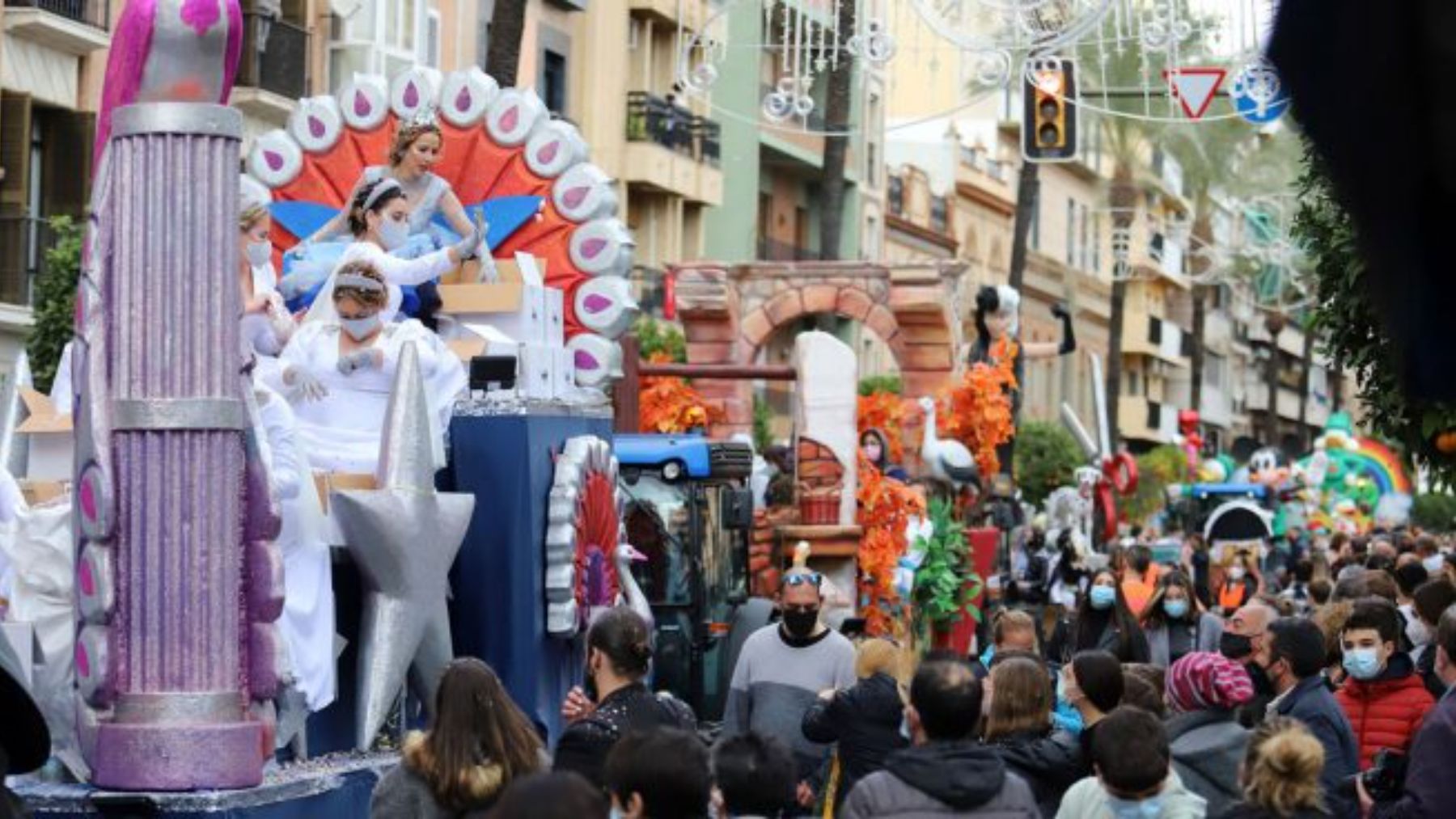 Cabalgata de los Reyes Magos en Granada.