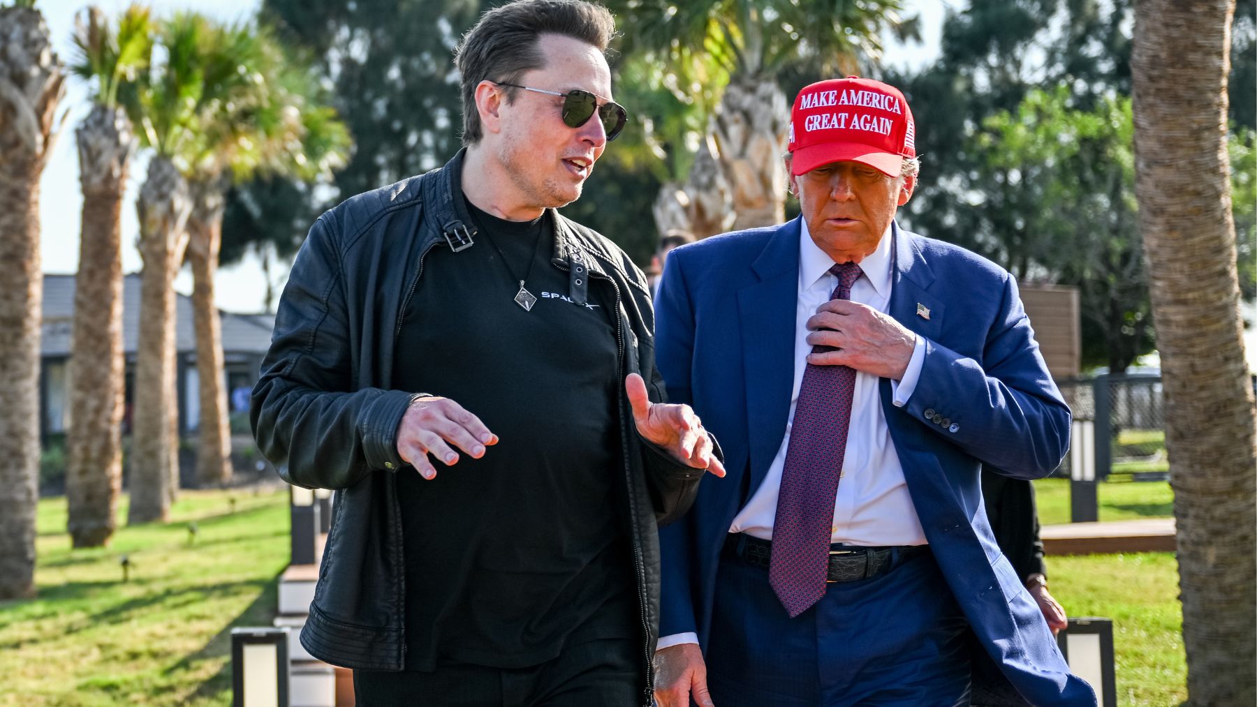 Elon Musk y Donald Trump. (Getty)