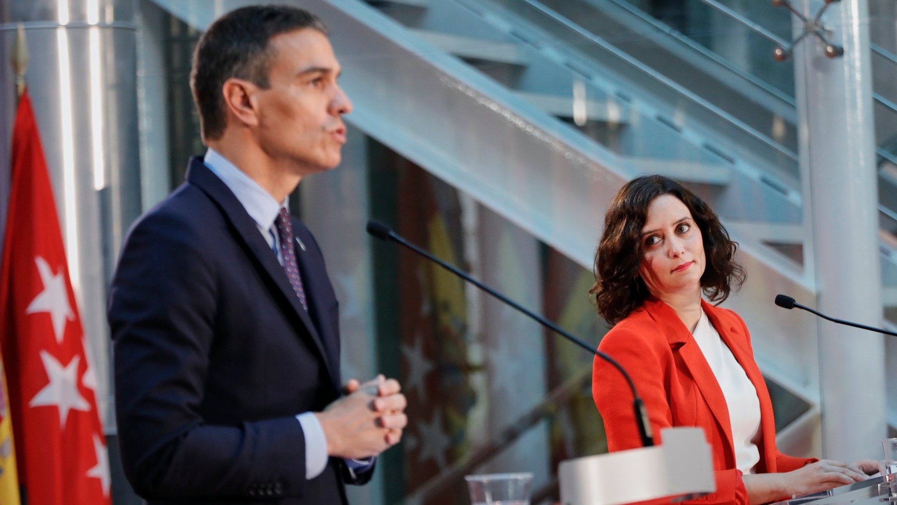 Isabel Díaz Ayuso y Pedro Sánchez. (Foto: EP)