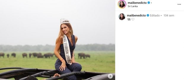 Maica se convirtió en Miss Tourism Spain 2022. (Instagram)