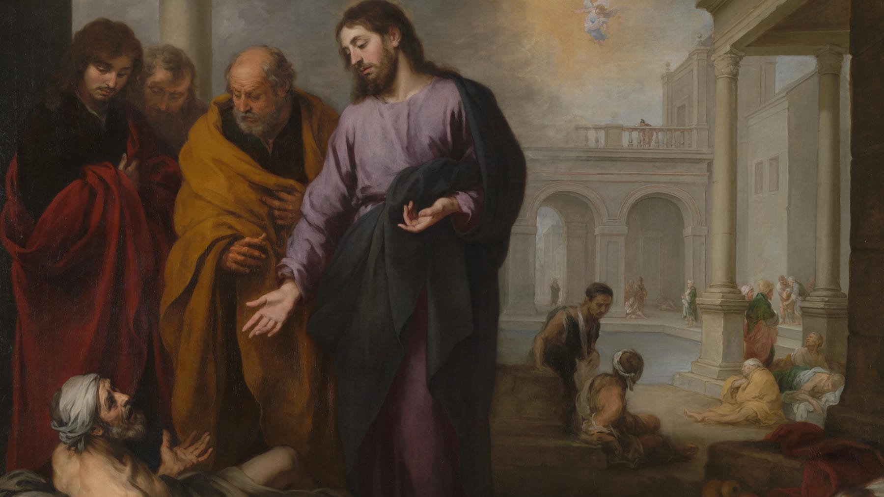 Cuadro de Murillo sobre un milagro de Jesús.