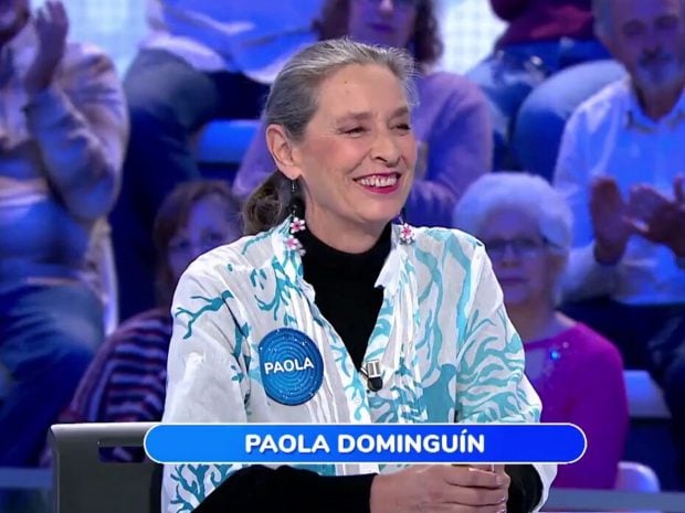 Paola Dominguín, invitada de Pasapalabra. (Atresmedia)