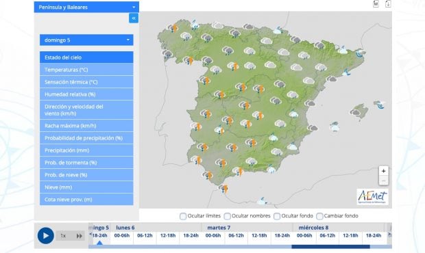 Previsión tiempo cabalgata de reyes