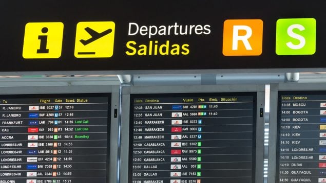 retrasos vuelos, niebla, Aeropuerto de Barajas, vuelos retrasados