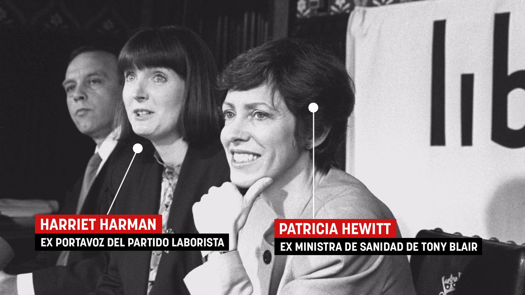 Harriet Harman y Patricia Hewitt.