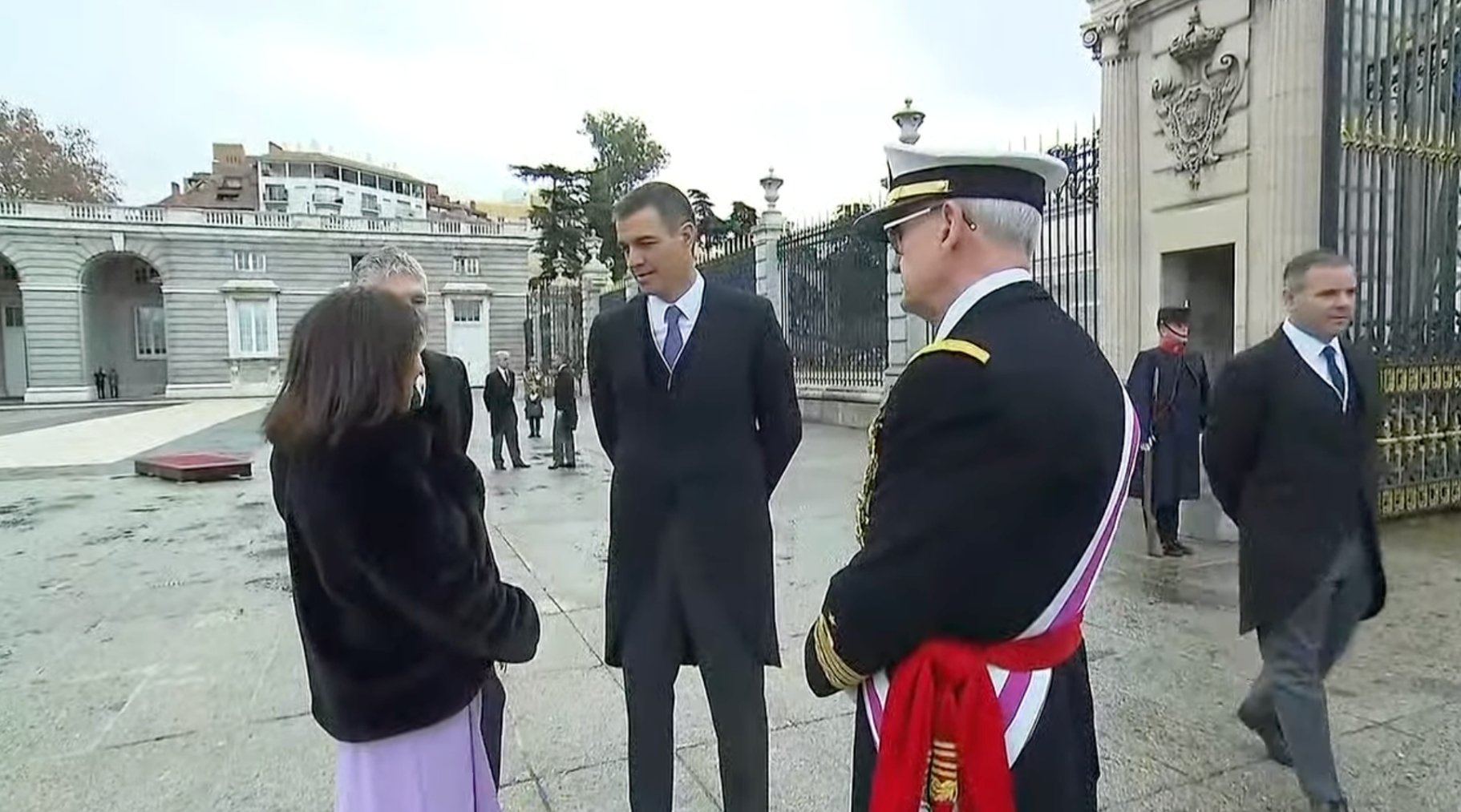 Pedro Sánchez, en la Pascua Militar.