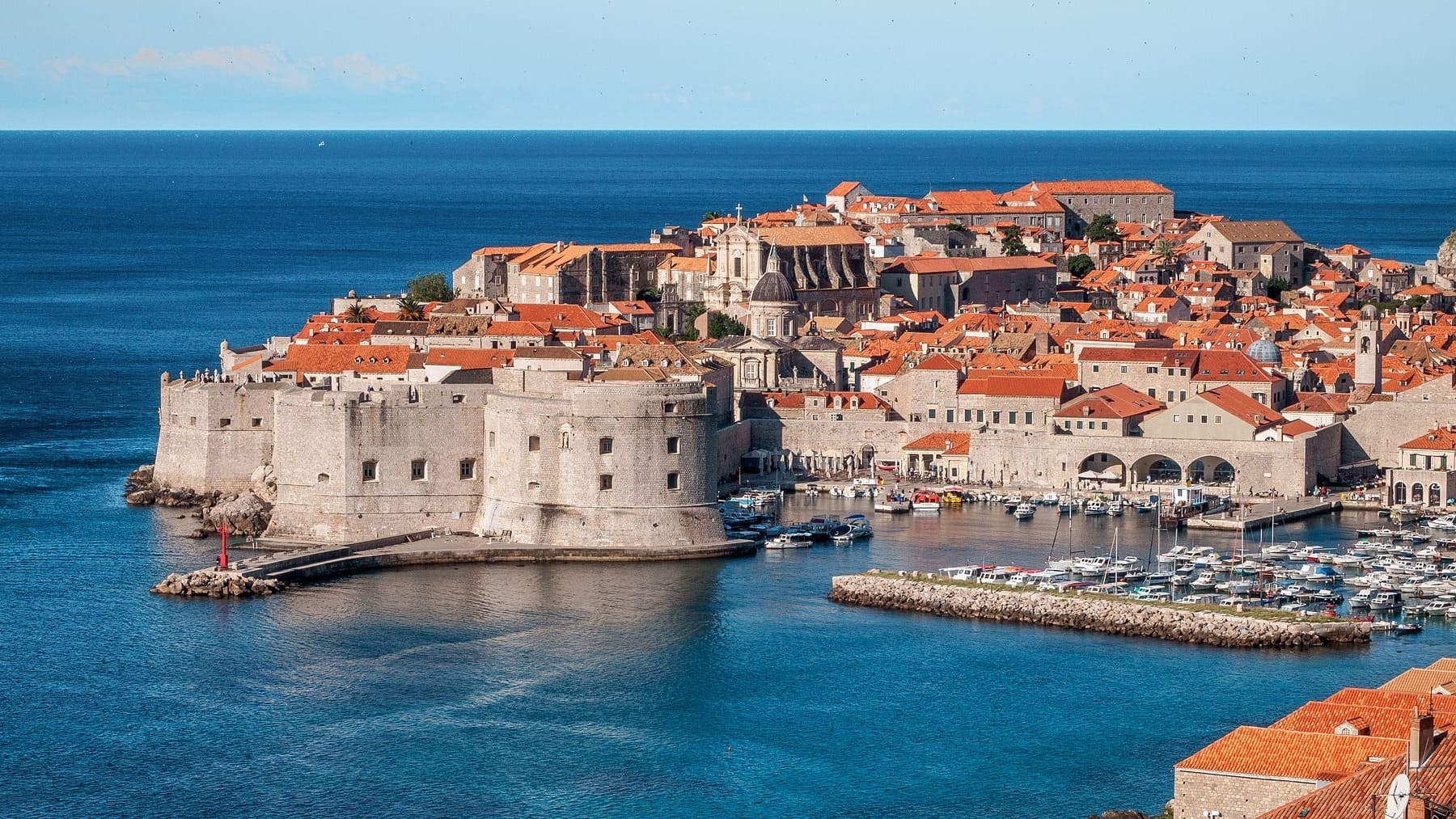 Ciudad de Dubrovnik en Croacia.