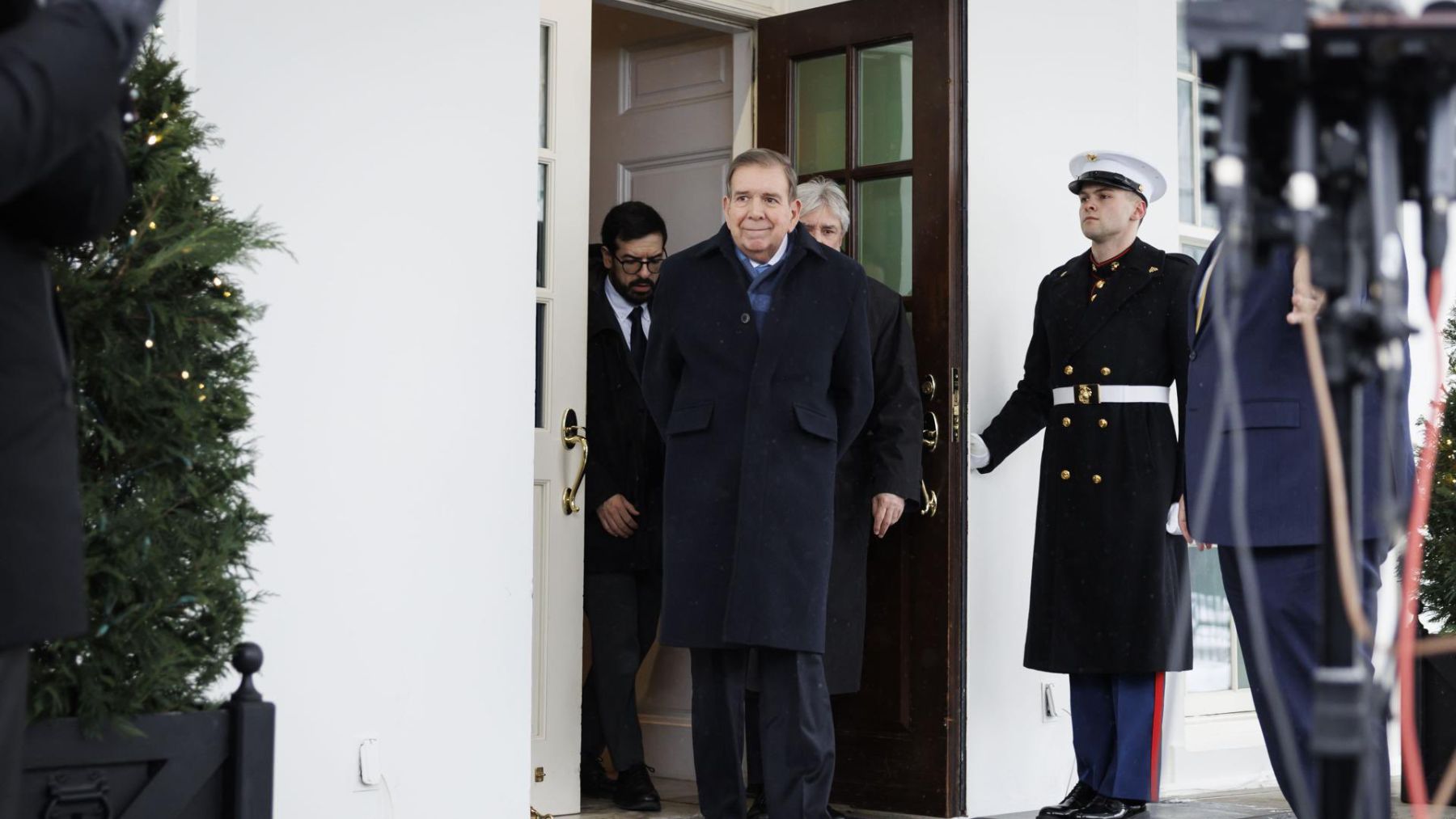 Edmundo González Urrutia en la Casa Blanca.